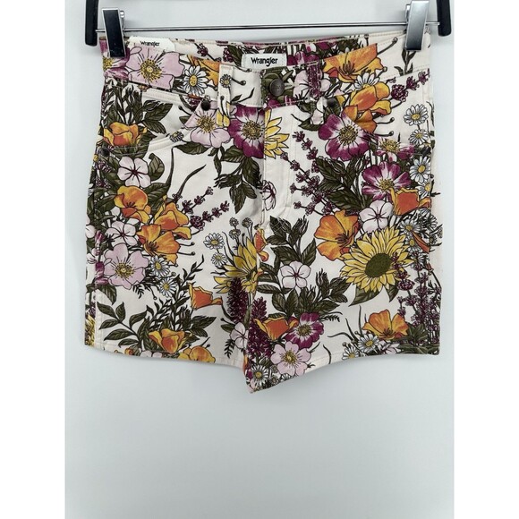 Wrangler Floral Jean Shorts - Multicolor - Picture 1 of 3
